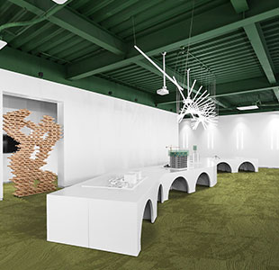 MINERA ANDES Green Loop Modern Office Carpet Tiles
