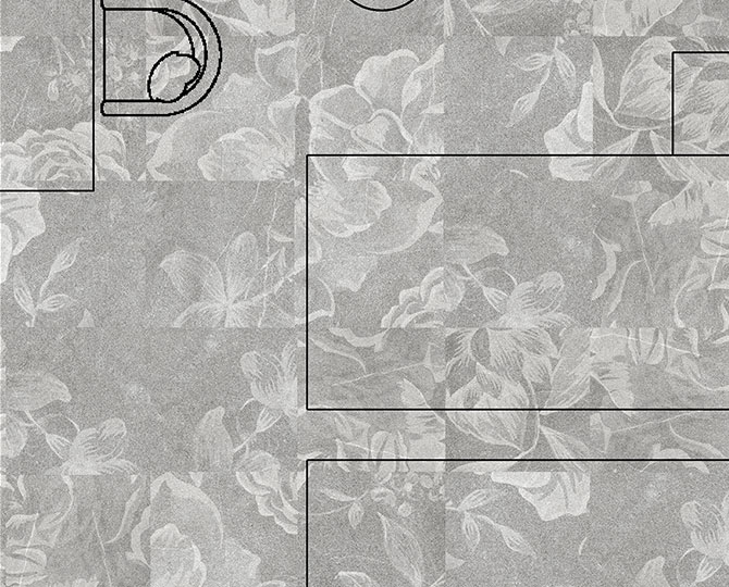 ART VISUALE Grey-1 Loop Modern Commercial Carpet Tiles