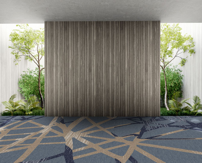 Blue Loop Modern Hotel Carpet 400X605